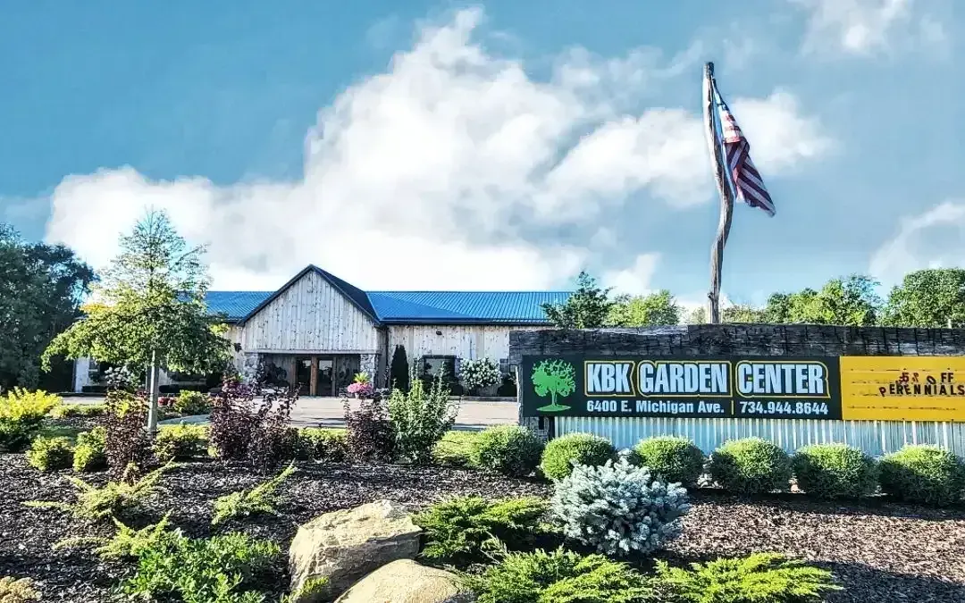 Garden beds and nursery stock at KBK Garden Center